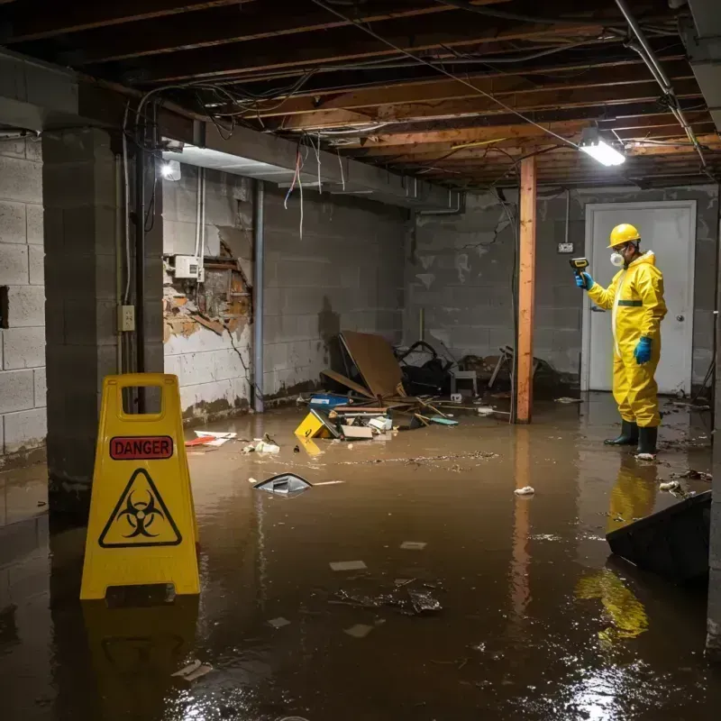 Flooded Basement Electrical Hazard in Del Rey Oaks, CA Property